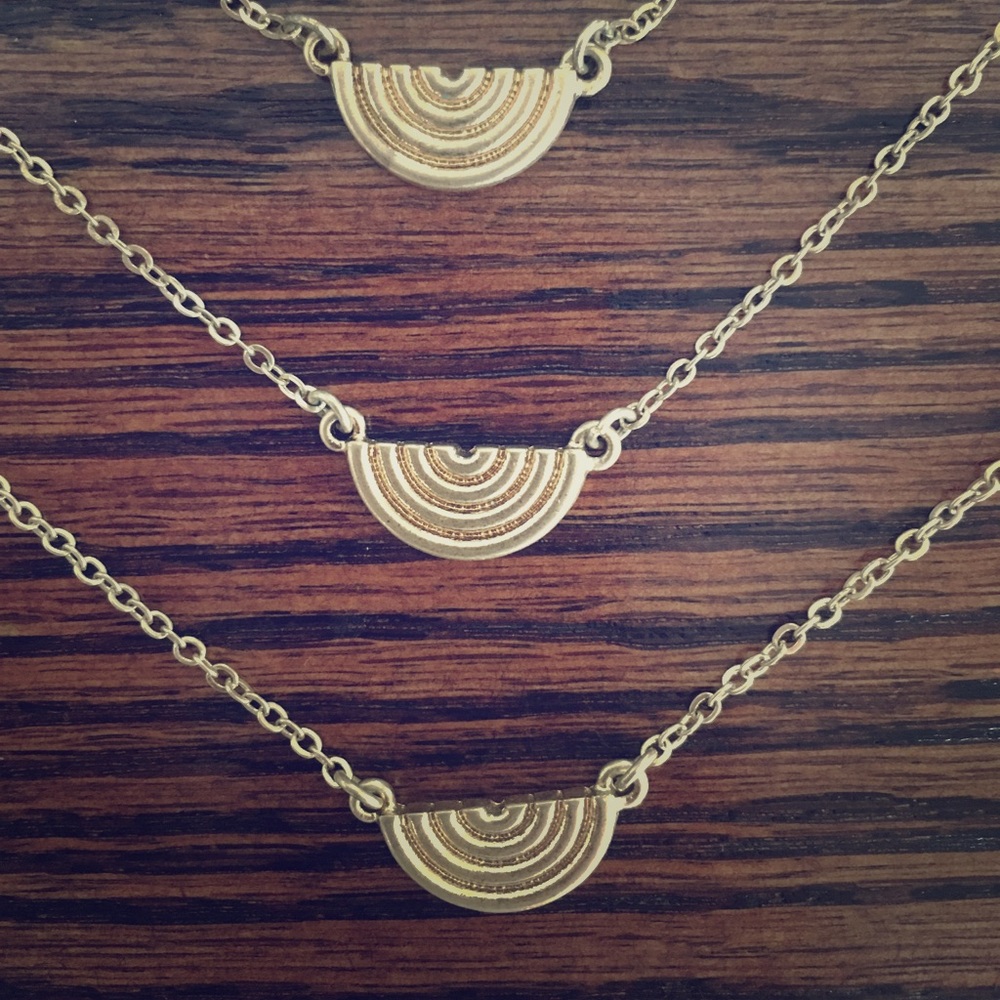 Long layered necklace